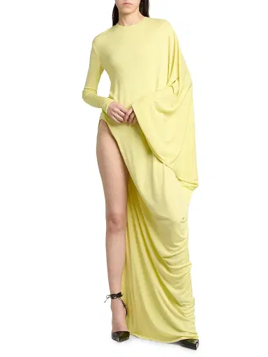 Tom Ford Women's Crêpe-Jersey Maxi-Dress - Cream - Size 8 | Thumbnail 2 Tom Ford Women's Crêpe-Jersey Maxi-Dress - Cream - Size 8 | Thumbnail 2