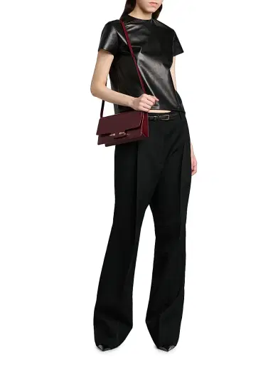 Tom Ford Women's East West Supple Grain Leather Shoulder Bag - Ruby Red | Thumbnail 2 Tom Ford Women's East West Supple Grain Leather Shoulder Bag - Ruby Red | Thumbnail 2