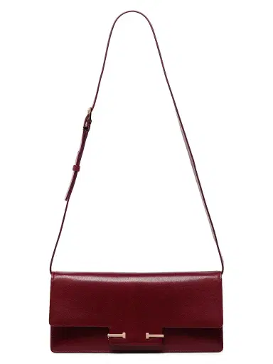 Tom Ford Women's East West Supple Grain Leather Shoulder Bag - Ruby Red | Thumbnail 6 Tom Ford Women's East West Supple Grain Leather Shoulder Bag - Ruby Red | Thumbnail 6