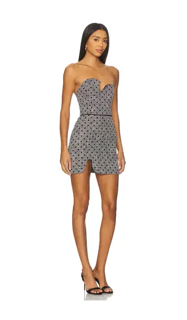 Amanda Uprichard Puzzle Strapless Mini Dress | Thumbnail 2 Amanda Uprichard Puzzle Strapless Mini Dress | Thumbnail 2
