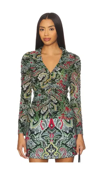 Alice + Olivia Alice + Olivia Portia Ruched Top | Thumbnail 1 Alice + Olivia Alice + Olivia Portia Ruched Top | Thumbnail 1