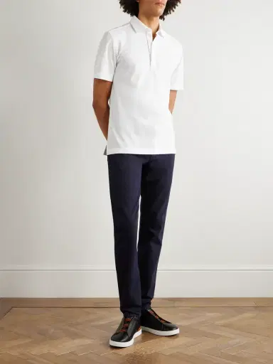 Zegna Roccia Straight-Leg Cotton Trousers - Men | Thumbnail 2 Zegna Roccia Straight-Leg Cotton Trousers - Men | Thumbnail 2