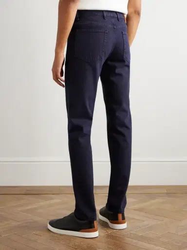 Zegna Roccia Straight-Leg Cotton Trousers - Men | Thumbnail 4 Zegna Roccia Straight-Leg Cotton Trousers - Men | Thumbnail 4