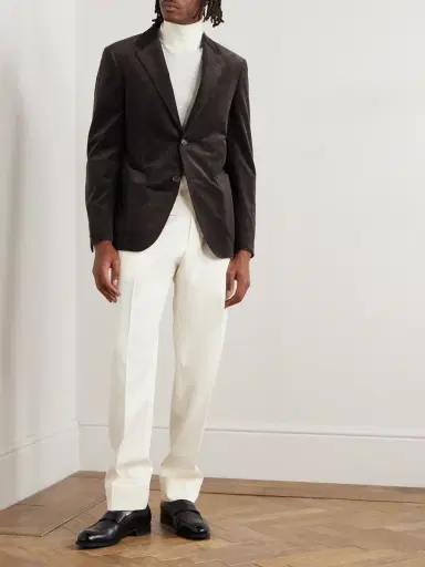 Zegna Cotton-Blend Corduroy Blazer - Men | Thumbnail 2 Zegna Cotton-Blend Corduroy Blazer - Men | Thumbnail 2