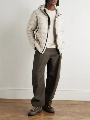 Canada Goose Crofton Logo-Appliquéd Quilted Enduraluxe® Hooded Down Jacket - Men | Thumbnail 2 Canada Goose Crofton Logo-Appliquéd Quilted Enduraluxe® Hooded Down Jacket - Men | Thumbnail 2