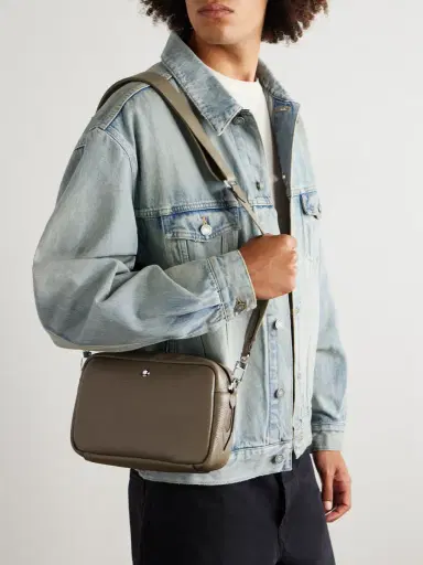 Montblanc Full-Grain Leather Messenger Bag - Men | Thumbnail 2 Montblanc Full-Grain Leather Messenger Bag - Men | Thumbnail 2