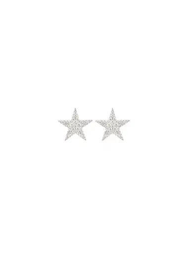 Wish Fine Jewelry 0.76ct Diamond 14K Gold Pave Star Earrings | Thumbnail 1 Wish Fine Jewelry 0.76ct Diamond 14K Gold Pave Star Earrings | Thumbnail 1