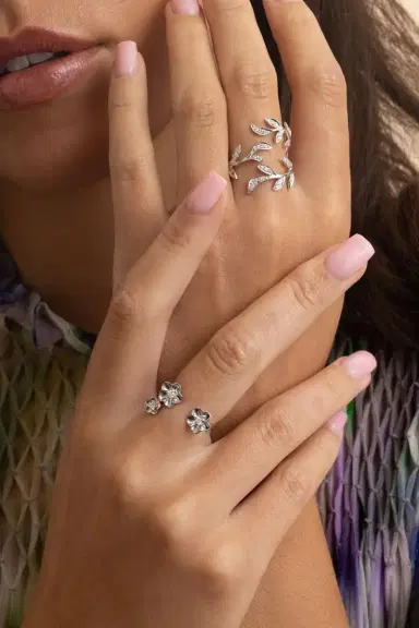 STEFERE Diamond Bloom Brushed Ring | Thumbnail 3 STEFERE Diamond Bloom Brushed Ring | Thumbnail 3