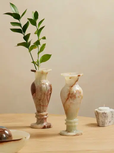 JIA JIA HOME Set Of Two Onyx Vases | Thumbnail 2 JIA JIA HOME Set Of Two Onyx Vases | Thumbnail 2
