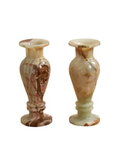 JIA JIA HOME Set Of Two Onyx Vases | Thumbnail 1 JIA JIA HOME Set Of Two Onyx Vases | Thumbnail 1