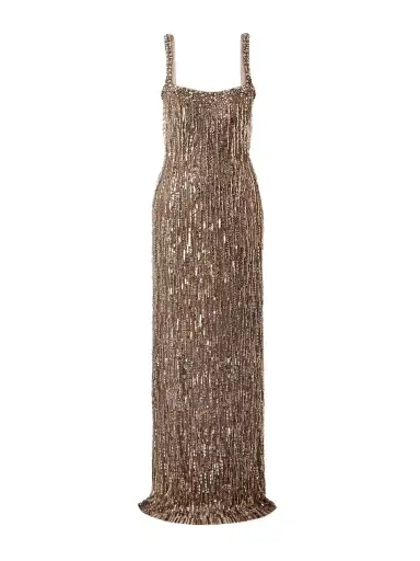 Jenny Packham Fleur Fringed Embellished Tulle Gown | Thumbnail 1 Jenny Packham Fleur Fringed Embellished Tulle Gown | Thumbnail 1