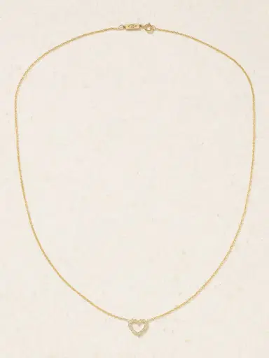 Jennifer Meyer Open Heart 18-karat Gold Diamond Necklace | Thumbnail 4 Jennifer Meyer Open Heart 18-karat Gold Diamond Necklace | Thumbnail 4