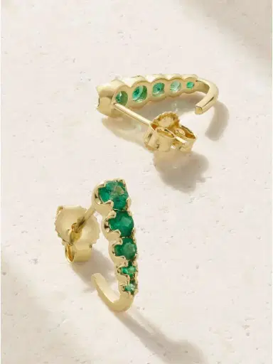 Jennifer Meyer Edith 18-karat Gold Emerald Earrings | Thumbnail 3 Jennifer Meyer Edith 18-karat Gold Emerald Earrings | Thumbnail 3
