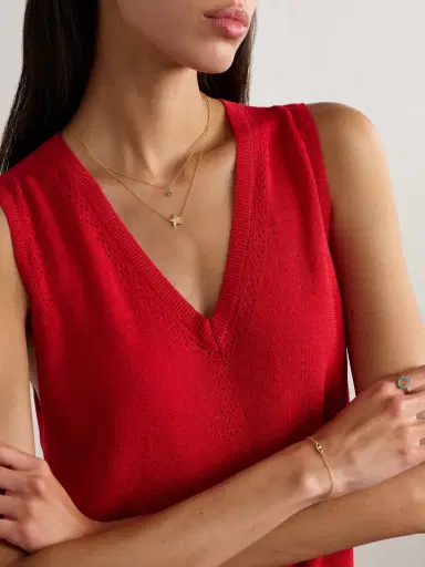 Jennifer Meyer Mini 70s Star 18-karat Gold Diamond Necklace | Thumbnail 5 Jennifer Meyer Mini 70s Star 18-karat Gold Diamond Necklace | Thumbnail 5