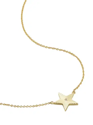 Jennifer Meyer Mini 70s Star 18-karat Gold Diamond Necklace | Thumbnail 1 Jennifer Meyer Mini 70s Star 18-karat Gold Diamond Necklace | Thumbnail 1