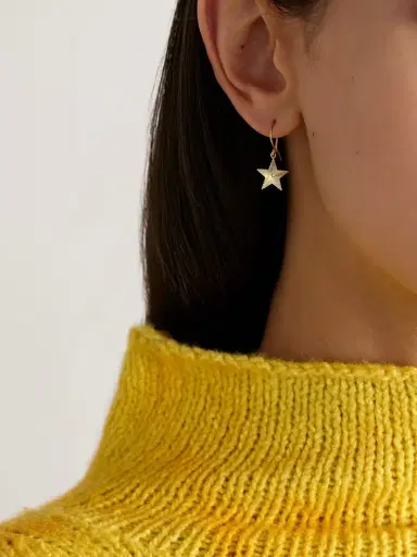 Jennifer Meyer Mini 70s Star 18-karat Gold Diamond Earrings | Thumbnail 2 Jennifer Meyer Mini 70s Star 18-karat Gold Diamond Earrings | Thumbnail 2