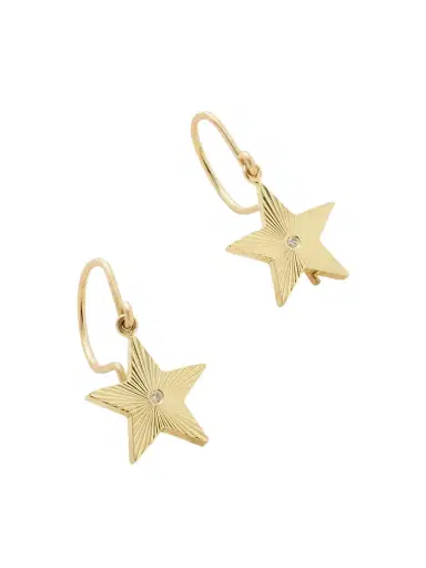 Jennifer Meyer Mini 70s Star 18-karat Gold Diamond Earrings | Thumbnail 1 Jennifer Meyer Mini 70s Star 18-karat Gold Diamond Earrings | Thumbnail 1
