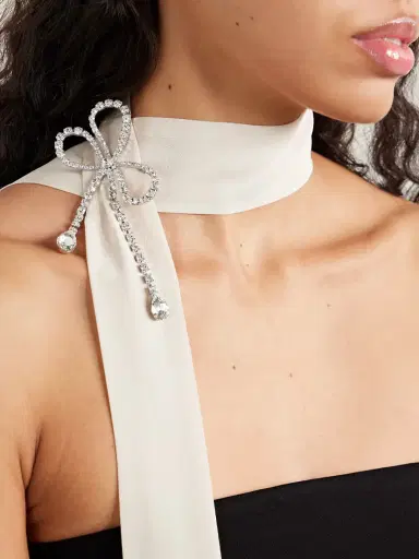 Jennifer Behr Evelyn Rhodium-plated Crystal Brooch | Thumbnail 2 Jennifer Behr Evelyn Rhodium-plated Crystal Brooch | Thumbnail 2