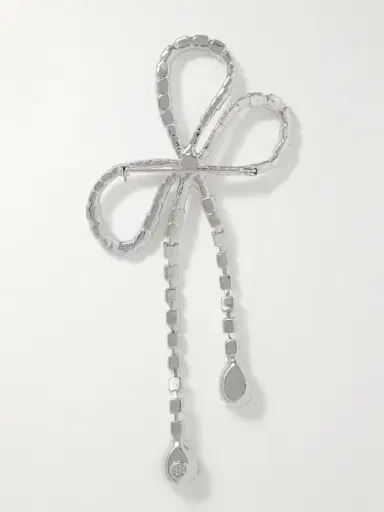 Jennifer Behr Evelyn Rhodium-plated Crystal Brooch | Thumbnail 3 Jennifer Behr Evelyn Rhodium-plated Crystal Brooch | Thumbnail 3