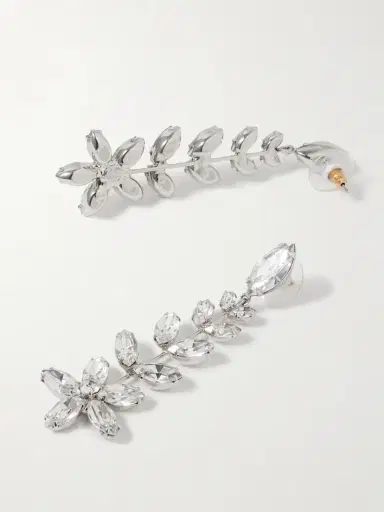 Jennifer Behr Vianca Rhodium-plated Crystal Earrings | Thumbnail 3 Jennifer Behr Vianca Rhodium-plated Crystal Earrings | Thumbnail 3