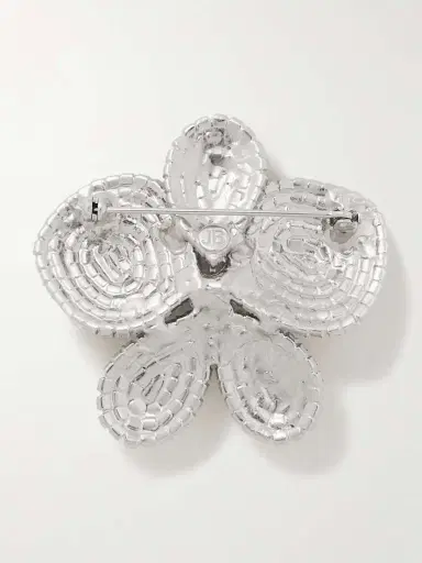 Jennifer Behr Kiarra Rhodium-plated Crystal Brooch | Thumbnail 3 Jennifer Behr Kiarra Rhodium-plated Crystal Brooch | Thumbnail 3