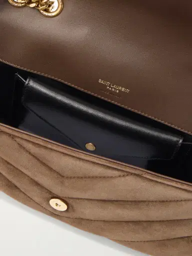 Saint Laurent Loulou Matelassé Suede Shoulder Bag | Thumbnail 5 Saint Laurent Loulou Matelassé Suede Shoulder Bag | Thumbnail 5