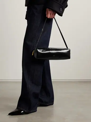 Khaite Kye Glossed-leather Shoulder Bag | Thumbnail 2 Khaite Kye Glossed-leather Shoulder Bag | Thumbnail 2