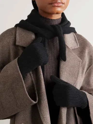 Arch4 Juliann Ribbed Cashmere Gloves | Thumbnail 2 Arch4 Juliann Ribbed Cashmere Gloves | Thumbnail 2