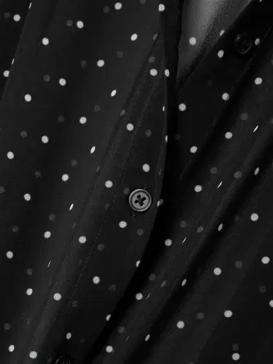 The Frankie Shop Peri Polka-dot Georgette hirt | Thumbnail 5 The Frankie Shop Peri Polka-dot Georgette hirt | Thumbnail 5