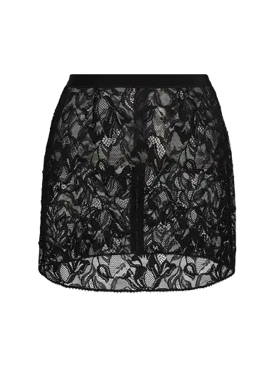 Kiki de Montparnasse Women's Sophie Stretch Lace Skirt - Black | Thumbnail 1 Kiki de Montparnasse Women's Sophie Stretch Lace Skirt - Black | Thumbnail 1