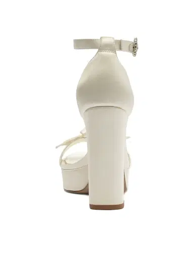 Alexandre Birman Women's Clarita 120MM Satin Platform Sandals - Bianco - Size 10 | Thumbnail 6 Alexandre Birman Women's Clarita 120MM Satin Platform Sandals - Bianco - Size 10 | Thumbnail 6