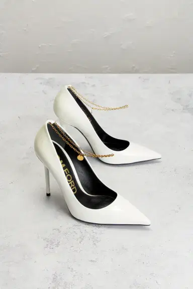 Tom Ford TOM FORD Patent Leather Chain Pump 105 | Thumbnail 2 Tom Ford TOM FORD Patent Leather Chain Pump 105 | Thumbnail 2