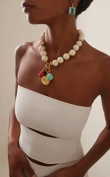 Lizzie Fortunato Tile Earrings In Poolside | Thumbnail 2 Lizzie Fortunato Tile Earrings In Poolside | Thumbnail 2