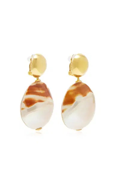 Lizzie Fortunato Rodan Pearl Earrings In Tigre Clip On | Thumbnail 4 Lizzie Fortunato Rodan Pearl Earrings In Tigre Clip On | Thumbnail 4