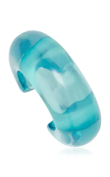 Lizzie Fortunato Arc Cuff In Lagoon | Thumbnail 4 Lizzie Fortunato Arc Cuff In Lagoon | Thumbnail 4