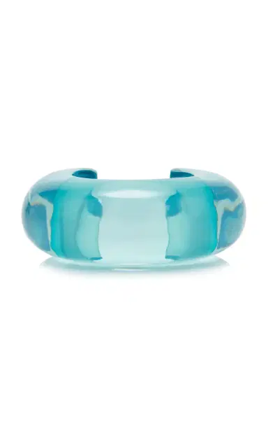 Lizzie Fortunato Arc Cuff In Lagoon | Thumbnail 1 Lizzie Fortunato Arc Cuff In Lagoon | Thumbnail 1
