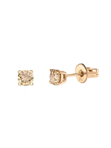 Beatriz Werebe Brown Diamond Stud Earrings | Thumbnail 1 Beatriz Werebe Brown Diamond Stud Earrings | Thumbnail 1