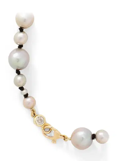 Beatriz Werebe Heirloom Grey Necklace with Natural Pearls | Thumbnail 3 Beatriz Werebe Heirloom Grey Necklace with Natural Pearls | Thumbnail 3