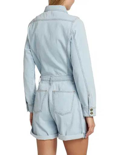 Ramy Brook Women's Lavinia Denim Romper | Thumbnail 5 Ramy Brook Women's Lavinia Denim Romper | Thumbnail 5