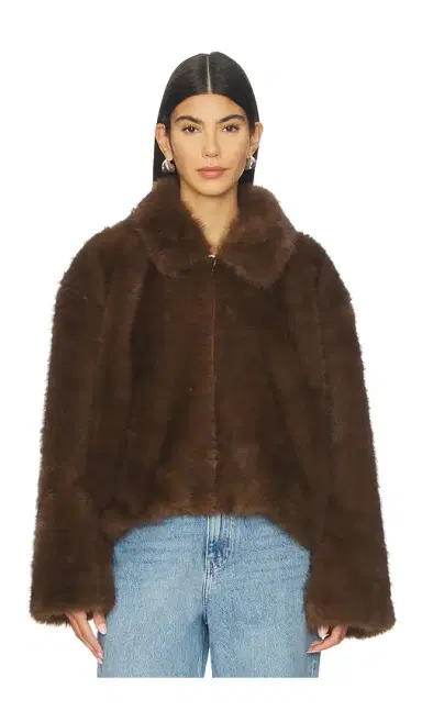 Bardot Sylvie Zip Faux Fur Jacket | Thumbnail 2 Bardot Sylvie Zip Faux Fur Jacket | Thumbnail 2