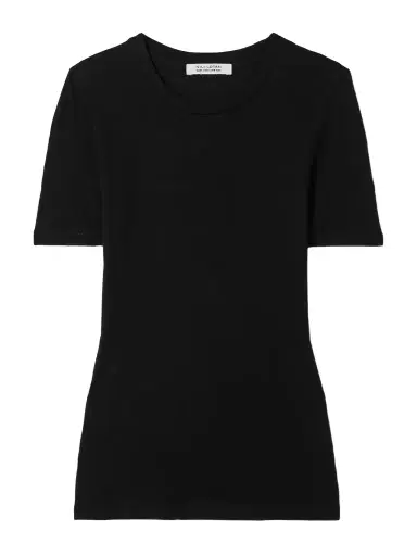 Nili Lotan Elin Cotton And Cashmere-blend T-shirt | Thumbnail 1 Nili Lotan Elin Cotton And Cashmere-blend T-shirt | Thumbnail 1