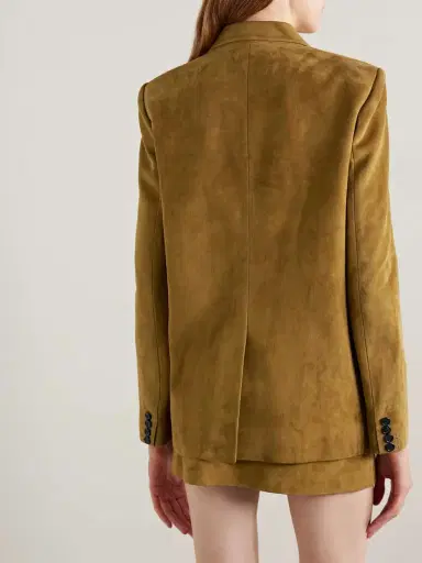 Khaite Saraphina Suede Jacket | Thumbnail 3 Khaite Saraphina Suede Jacket | Thumbnail 3
