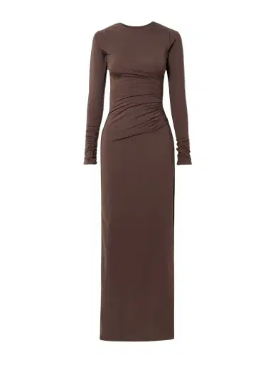 Maygel Coronel Albedo Gathered Stretch-jersey Maxi Dress | Thumbnail 1 Maygel Coronel Albedo Gathered Stretch-jersey Maxi Dress | Thumbnail 1