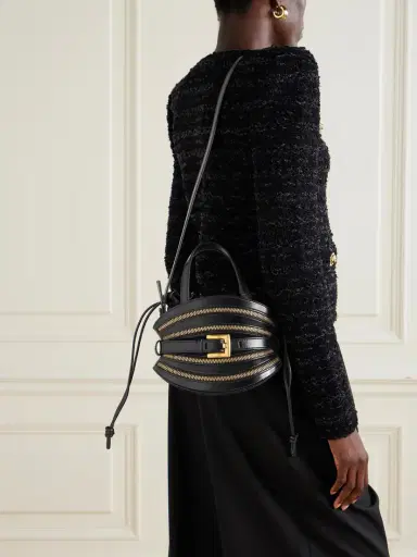 Balmain Shuffle Mini Embellished Leather Shoulder Bag | Thumbnail 2 Balmain Shuffle Mini Embellished Leather Shoulder Bag | Thumbnail 2
