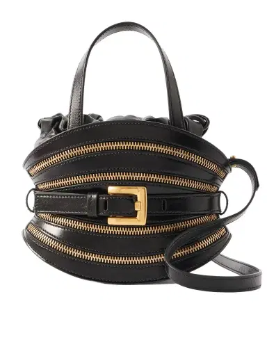 Balmain Shuffle Mini Embellished Leather Shoulder Bag | Thumbnail 1 Balmain Shuffle Mini Embellished Leather Shoulder Bag | Thumbnail 1