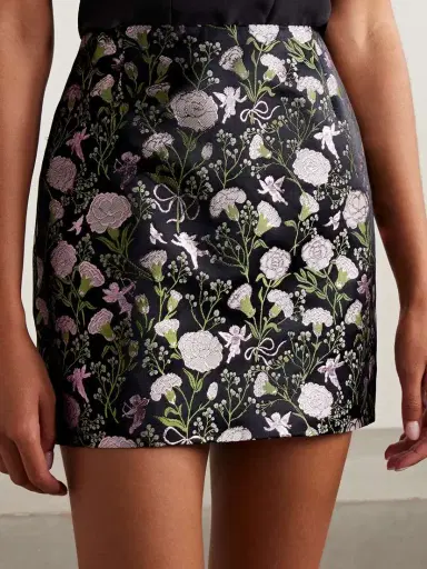 Wiederhoeft Brocade Mini Skirt | Thumbnail 3 Wiederhoeft Brocade Mini Skirt | Thumbnail 3