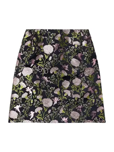 Wiederhoeft Brocade Mini Skirt | Thumbnail 1 Wiederhoeft Brocade Mini Skirt | Thumbnail 1