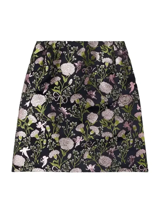 Brocade Mini Skirt Brocade Mini Skirt