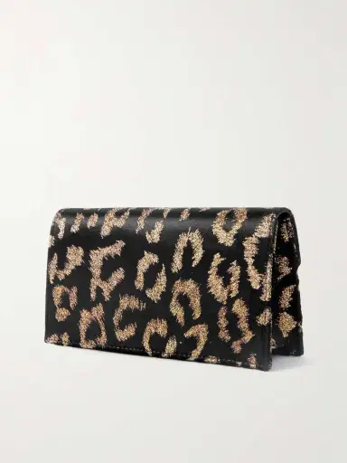Christian Louboutin Loubi54 Embellished Metallic Velvet-jacquard Clutch | Thumbnail 3 Christian Louboutin Loubi54 Embellished Metallic Velvet-jacquard Clutch | Thumbnail 3