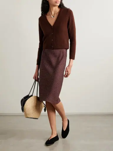 DÔEN Elowette Polka-dot Silk-blend Twill Midi Skirt | Thumbnail 2 DÔEN Elowette Polka-dot Silk-blend Twill Midi Skirt | Thumbnail 2